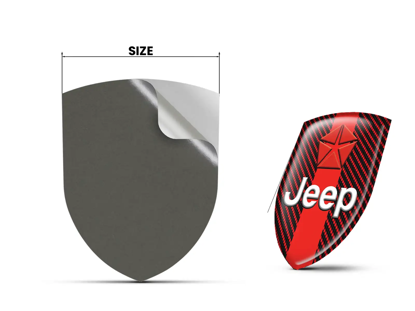Jeep Pegatina En Relieve Máximo Duradero Estilo Pro Rendimiento